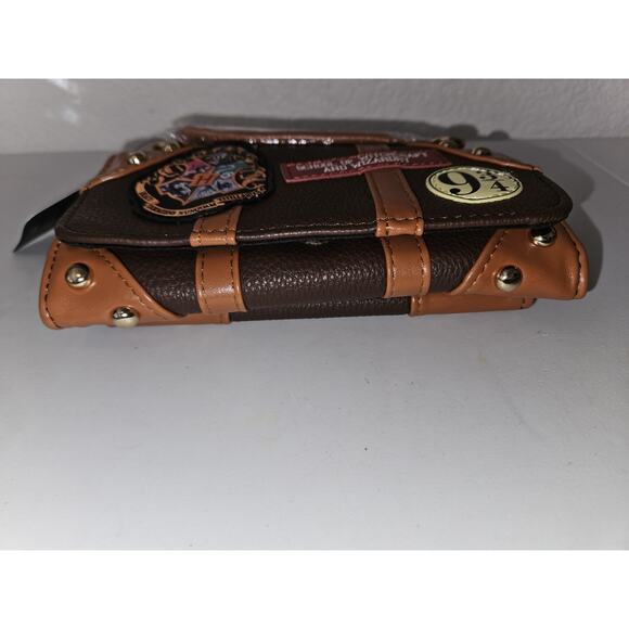 NWT! Harry Potter Hogwarts Wallet Hybrid Handbag Crossbody Chain Strap 7.25x4.5 - Picture 5 of 9